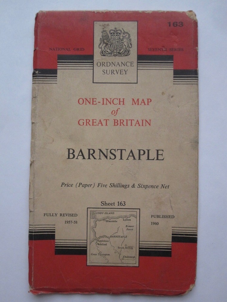 OS 1 inch Seventh Series / Sheet 163 Barnstaple 1960