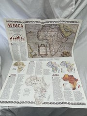 Vintage National Geographic Map Africa It’s Political Development February 1980