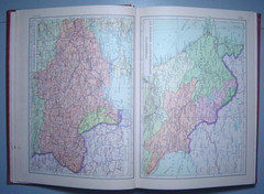 Soviet Atlas Vintage Book Illustrated Colour Maps USSR Russia Regions Rare 1954