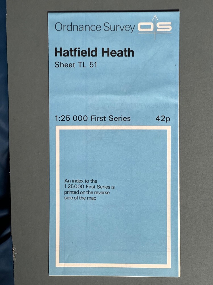 Vintage 1:25,000 1st Series Ordnance Survey map, Sheet TL 51, Hatfield Heath