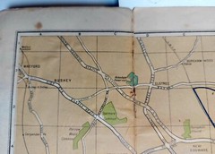 1940s Vintage “GEOGRAPHICA” NEW MAP of LONDON with Postal Area & Sub-Districts