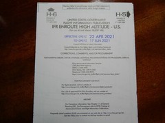 FAA IFR ENROUTE HIGH ALTITUDE Charts – All Panels Available Exp 17 Jun 2021