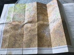 1970s Old Vintage Bartholomew’s Half-inch Contoured Map Sheet 34 English Lakes