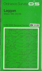 Ordnance Survey (OS) 1:25,000 Pathfinder Map Sheet NN 29/39 Laggan