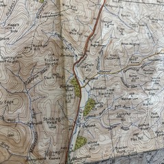 HAWICK & ESKDALE Scotland Ordnance Survey 1 In Sh 85 Popular Edition 1945 CLOTH
