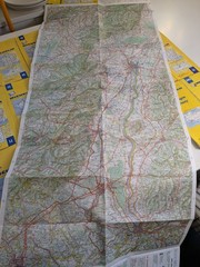 Job Lot 26 Vintage 1970s – 80s Yellow Michelin Maps France most regions
