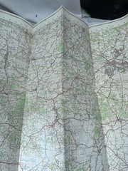 Vintage Ordnance Survey Map Of Great Britain Sheet 184 Hastings Paper