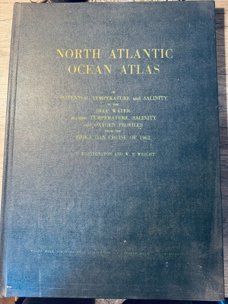 North Atlantic Ocean Atlas Deep Water Temperature & Salinity (Erika Dan 1962)