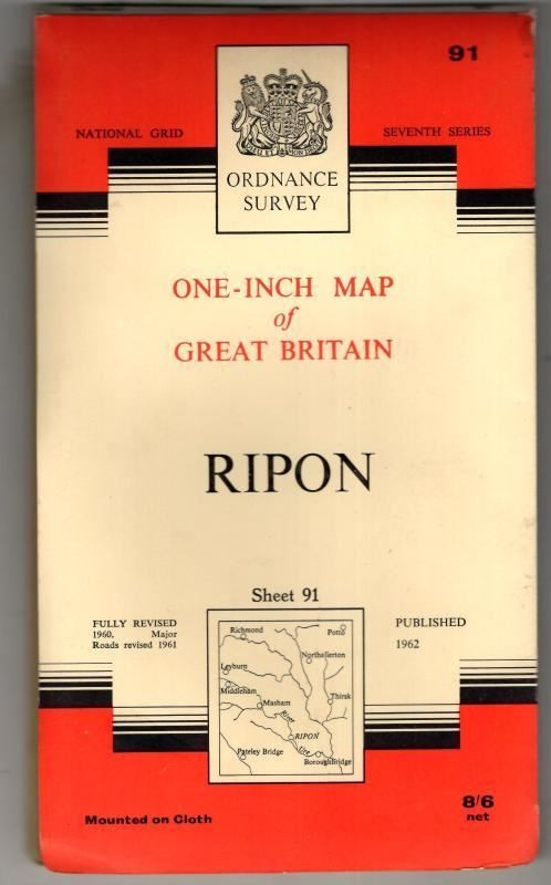 National Grid Seventh Series Sheet 91 Ripon : Ordnance Survey