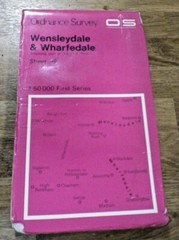 Landranger Series Ordnance Survey Map 1:50,000 Sheet 98 Wensleydale & Wharfedale