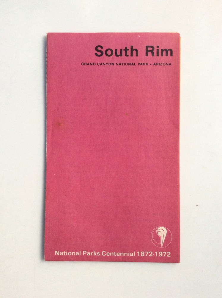 Tourist Map – South Rim – Grand Canyon National Park – Arizona USA – 1972