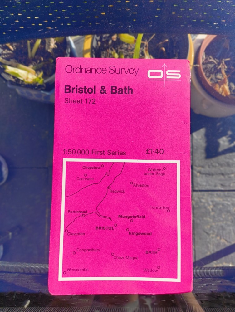 Ordnance Survey 1:50000 First Series Sheet 172 Bristol & Bath 1974