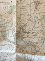 1974 Ordnance Survey Pathfinder Map ST 80/90 Blandford Forum (incl Witchampton )