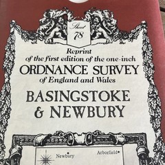 Sheet 78 Basingstoke NewburyOrdnance Survey Reprint Vintage Map