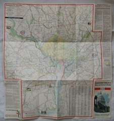 1968 Esso Washington DC Map and Visitor’s Guide