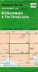 UK ORDNANCE SURVEY Pathfinder (1:25000) Map 539 – Kirkcowan & Three Lochs