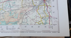 NEW FOREST Ordnance Survey 1″ Tourist Map 1966 Paper Excellent