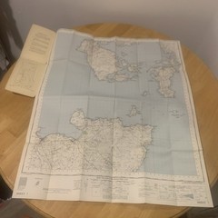 Ordnance Survey One Inch Map 7 Seventh Series Pentland Firth 1959 OS