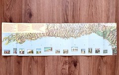 Set of 2 Soviet Travel Maps 1976 • Black Sea Coast Resorts Sanatoriums USSR GUGK