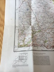 1936 Ordnance Survey One Inch Fifth Edition Cloth Map 137 Tavistock & Okehampton