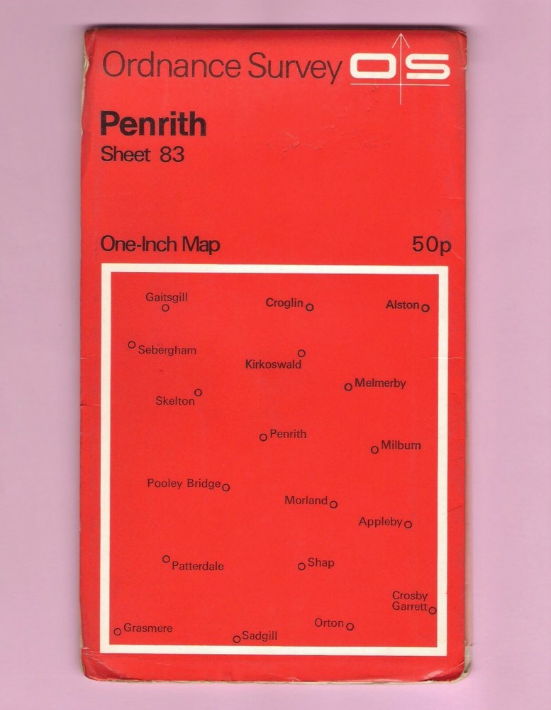 OS Ordnance Survey Map – Sheet 83: Penrith – One Inch Series – Early 1970s