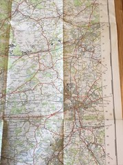 1959 Ordnance Survey One Inch Seventh Series Map 169 Aldershot (incl Haslemere )