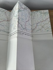 Vintage AA touring Map Of Edinburgh And Glasgow 3 Miles To 1” Series