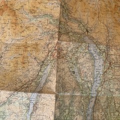 Ordnance Survey Map The Lake District One Inch Cloth 1948