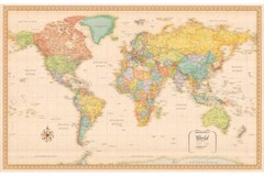 150×100cm World Map Poster School Home Decor Educational Tool Aid
