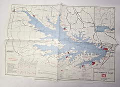 Lot of 9 1985 Tennessee -Tombigbee USACOE Maps Recreational lakes & Bay Springs