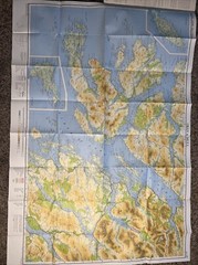 Vintage 1977 Mull and Oban Bartholomew’s National Map Series Sheet 47 Scotland