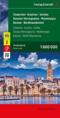 Freytag-Berndt Slovenia – Croatia – Serbia – Bosnia Herzegovin (Map) (UK IMPORT)