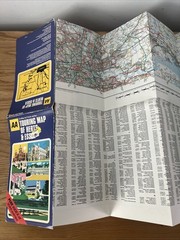Vintage AA touring Map Of Herts & Essex 3 Miles To 1” Series