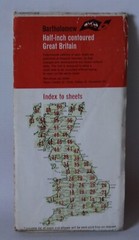 Bartholomew Half-inch Contoured Cloth Map – North Somerset, Sheet 7 – 1963