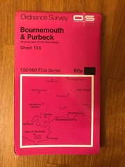 Ordnance Survey Map Sheet 195 – Bournemouth & Purbeck