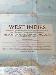 National GEOGRAPHICAL Map WEST INDIES 1954