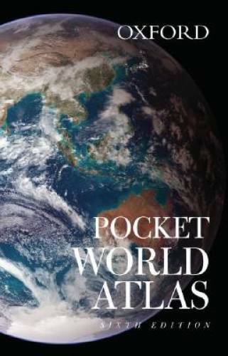 Pocket World Atlas – Flexibound By Oxford University Press – GOOD