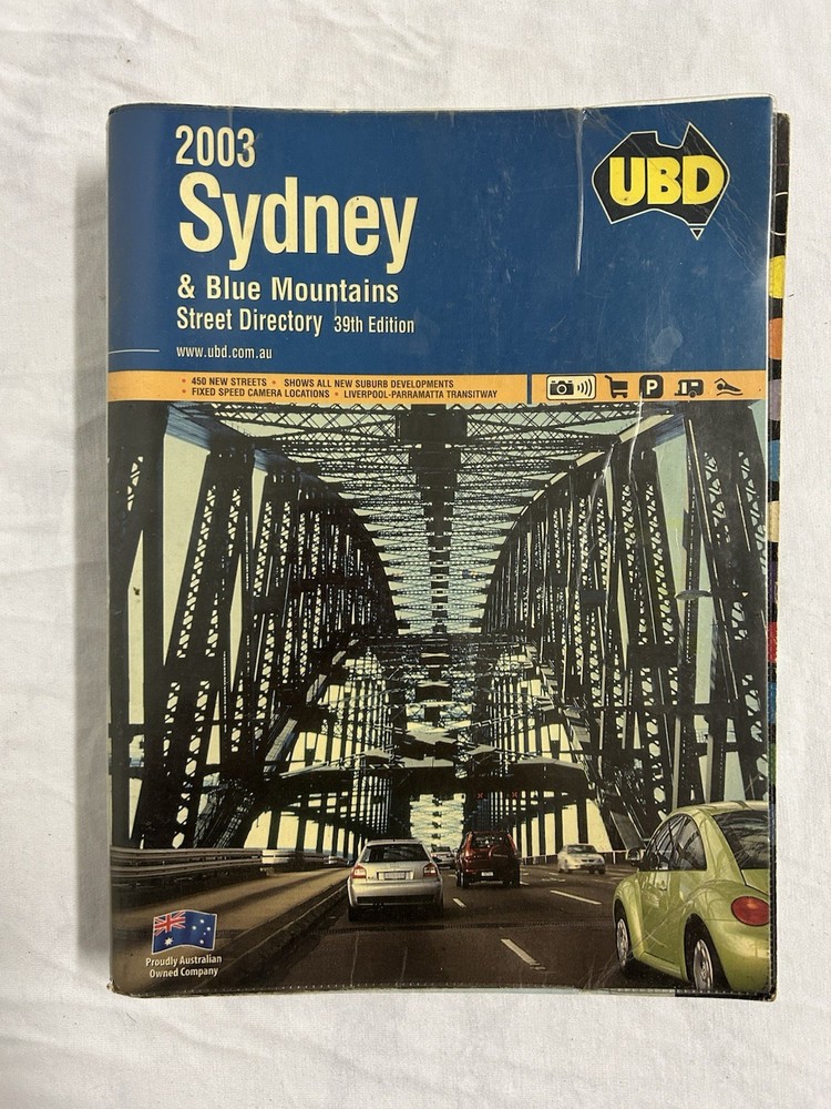 UBD Street Directory – 2003 Sydney & Blue Mountains 39th Edition