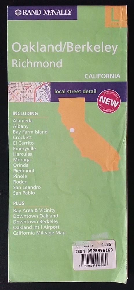 Rand McNally Local Map: Oakland/Berkeley, Richmond, California (2004).