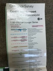 Cardiff and Newport: OS Landranger: 1:50,000 map of Britain