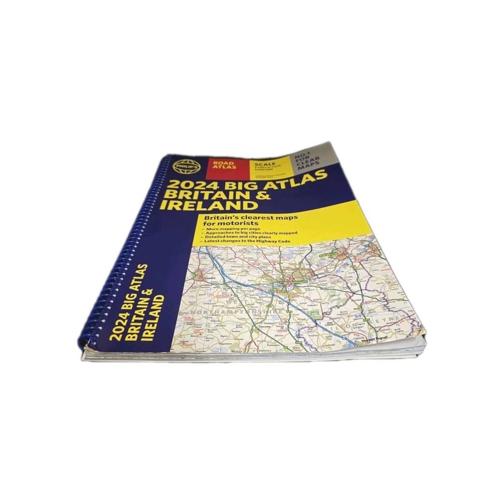Philip’s 2024 Big Atlas Britain & Ireland – SPIRAL BOUND ⭐️⭐️⭐️⭐️⭐️ ✅️