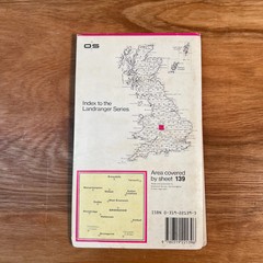 Ordnance Survey Landranger Map 139 Birmingham Wolverhampton Dudley 1:50000 Scale