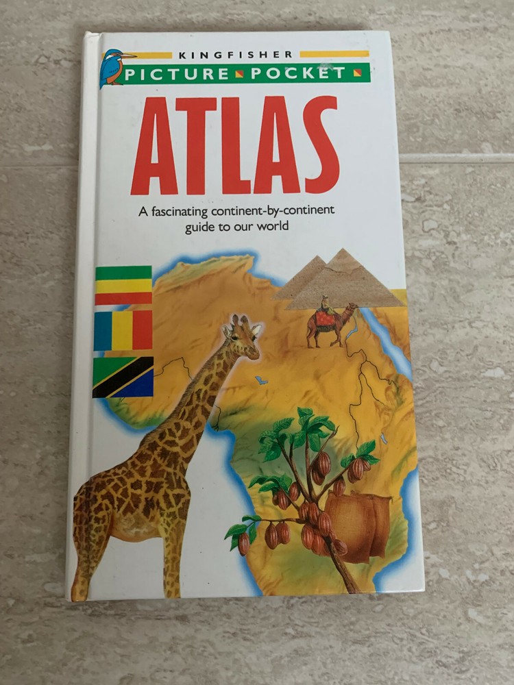 Kingfisher Picture Pocket Atlas – Hardback 1991 Edition, Rare in this condition