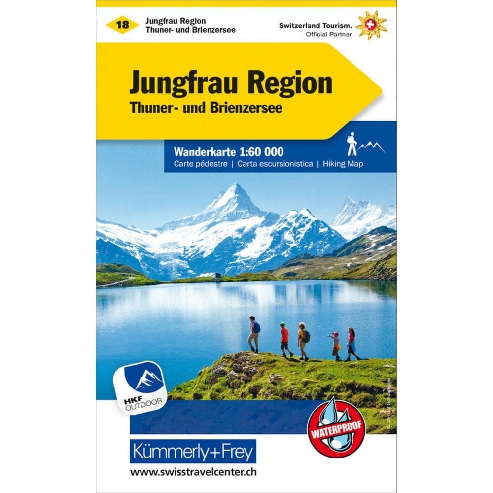 Switzerland Jungfrau Region hiking map