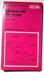 VGC OS Landranger Map (1:50,000) Sheet 159 SWANSEA & THE GOWER