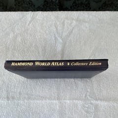 Vintage Hammond World Atlas Collectors Edition Faux Leather Cover, English