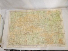 Bartholomews Revised Half Inch Sheet Map on Linen No.8 Salisbury Plain 1948