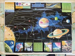 Mr Pickwicks Map portfolio World Space Moon Rand McNally Telegraph Sky Night (M)