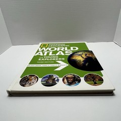 National Geo. United States & World Atlas for Young Explorers Kids- Jacket Flaws