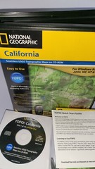 National Geographic Topographical California – 10 CD-ROMS (2003)!